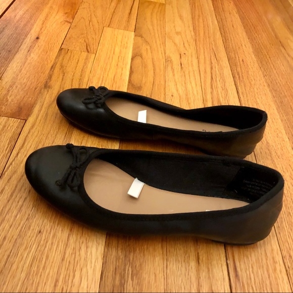 Merona ballet flats (black vegan leather) - Picture 3 of 10